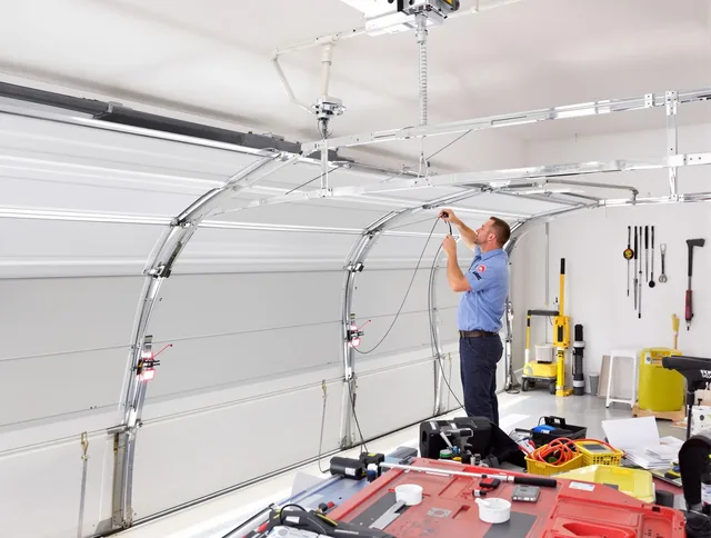 Garage door cable repair service by Dartmouth Garage Door Repair in Dartmouth