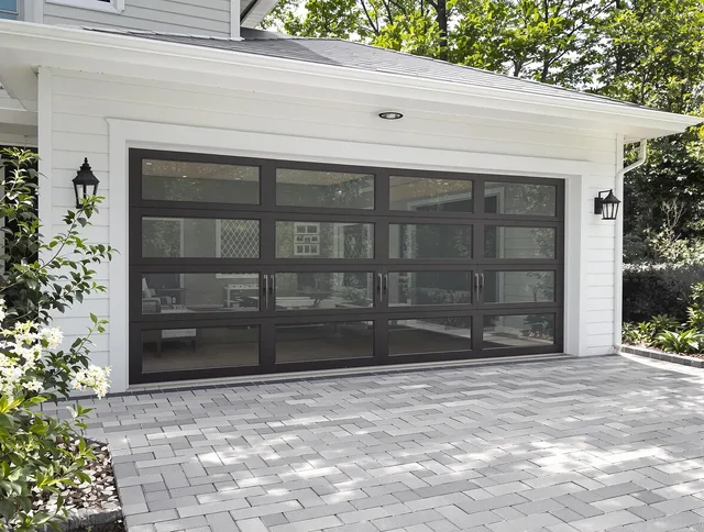 Dartmouth Garage Door Repair design specialist presenting custom garage door options to Dartmouth homeowner