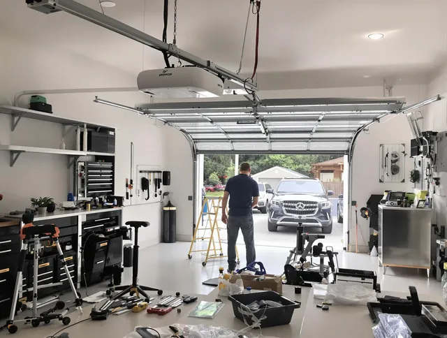 Garage door opener installation by Dartmouth Garage Door Repair in Dartmouth