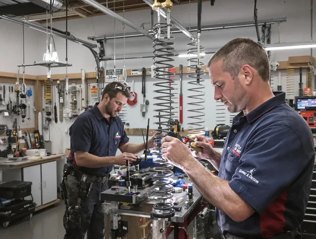 Garage door spring repair service by Dartmouth Garage Door Repair in Dartmouth